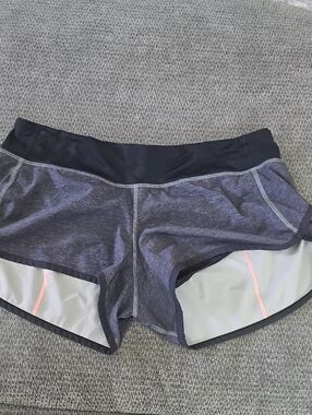 Lululemon - Gray black/ pink neon Run Speed shorts